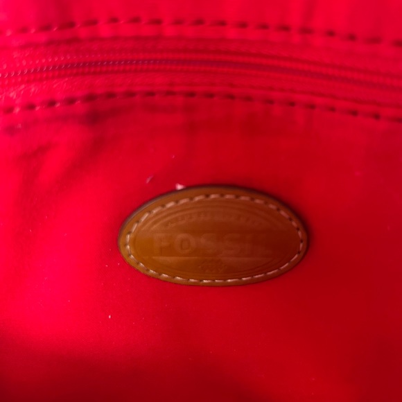 Fossil Coated Canvas Multi Striped Flap Closure Crossbody - Picture 11 of 11